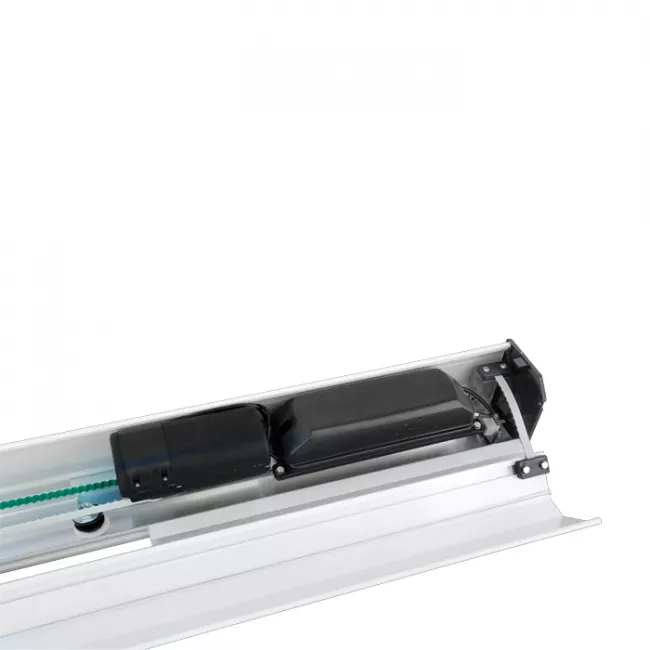 Automatizador de Porta Social Automática Tore PPA Vidro 2 Folhas 4 Metros 150Kg Brushless Preta 220V