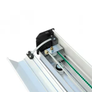 Automatizador de Porta Social Automática Tore PPA Vidro 2 Folhas 4 Metros 150Kg Brushless Preta 220V