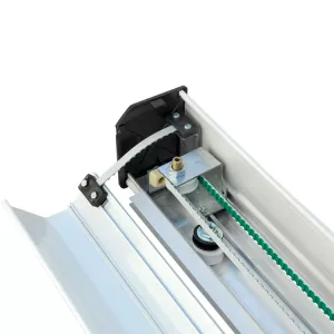 Automatizador de Porta Social Brushless Tore Caxilhada 2 Folhas 3 Metros 220V Branca 150KG