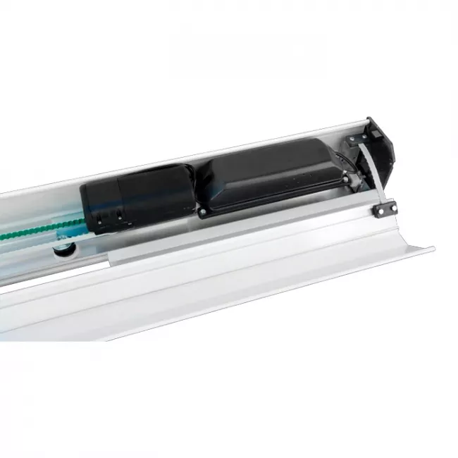 Automatizador de Porta Social Brushless Tore Caxilhada 2 Folhas 4 Metros 220V Branca 150KG