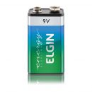 Bateria 9V Alcalina Alta Durabilidade Elgin