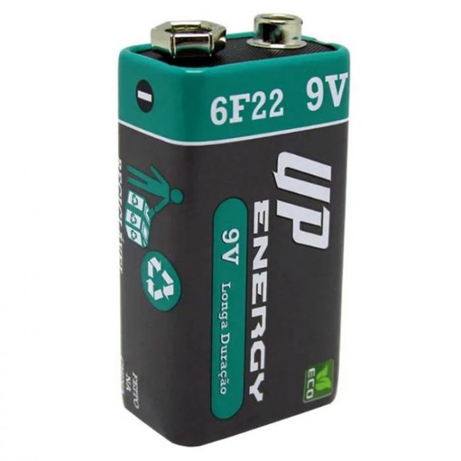 Bateria 9V Longa Duração UP Energy