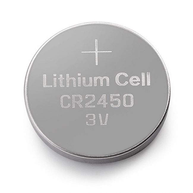 Bateria Botão de Lítio 3V CR 2450 Elgin