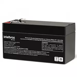 Bateria Para Alarme de Incêndio Intelbras XB 1212 Chumbo-ácido 1,2Ah 12V