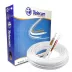 Cabo Coaxial RF 4mm CFTV Dupla Blindagem Condutor 100% Cobre c/ Bipolar Alimentação Telecam - 100M