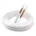Cabo Coaxial RF 4mm CFTV Dupla Blindagem Condutor 100% Cobre c/ Bipolar Alimentação Telecam - 100M