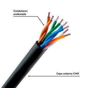 Cabo de Rede Sinal Next Cable CMX 4 Pares 24 AWG - Caixa 305m