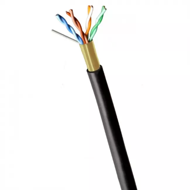 Cabo de Rede LAN CAT 5E Blindado CMX Interno/Externo F/UTP MPT - Metro