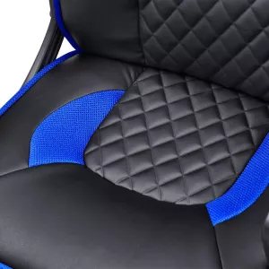 Cadeira Gamer PC YES Mad Racer STI Master Preto e Azul