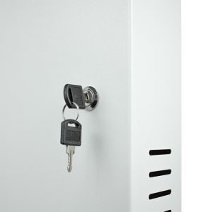 Rack Caixa Metálica Mini Fine Max Eletron Gabinete Branco Para Alojar DVR