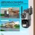 Câmera Dupla Speed Dome Wi-Fi Visão Noturna Colorida Starcolor 6MP Detecção de Movimento Alarme Sonoro e Visual