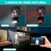 Câmera Dupla Speed Dome Wi-Fi Visão Noturna Colorida Starcolor 6MP Detecção de Movimento Alarme Sonoro e Visual