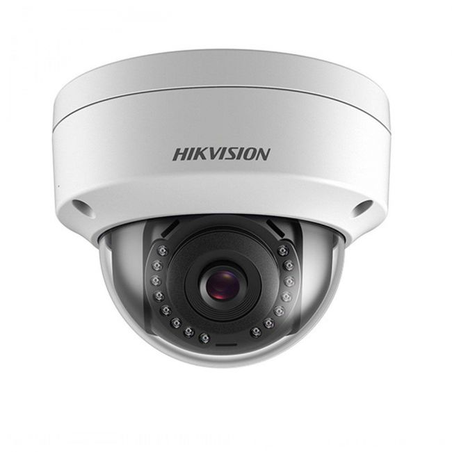 Câmera IP Dome Hikvision PoE 1MP HD Lente 2,8mm Infra 30 Metros DS-2CD1101-I