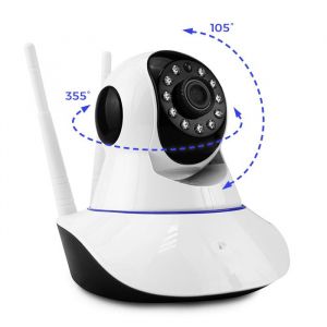 Câmera IP WiFi Robô C/ Áudio e Rastreamento de Movimento 1080p Full HD Pan/Tilt