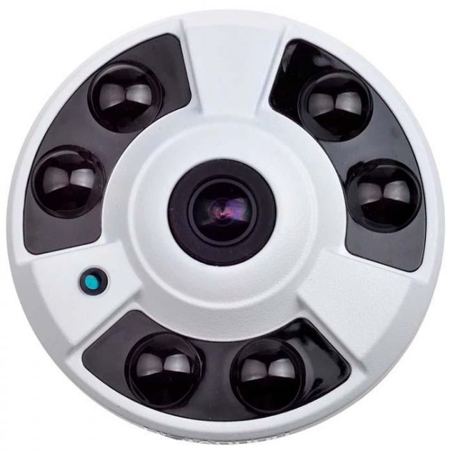 Câmera Panorâmica 180° Lente Fisheye 1.7mm Full HD 1080p Infravermelho - HB