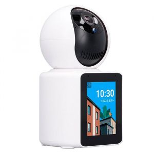 Câmera WiFi Smart c/ Tela e Função Vídeo Chamada Por Aplicativo Full HD 1080p Sem Fio