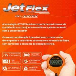 Cancela Automática Brasso PPA Jet Flex C/ Barreira 4,5 Metros Retangular Universal