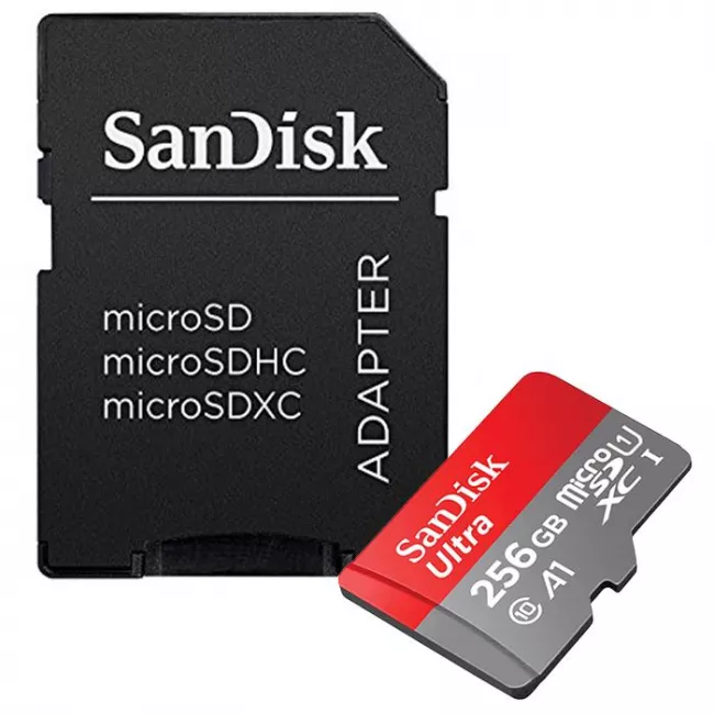 Cartão de Memória Micro SD 256GB SanDisk SDXC UHS-I Classe 10 Á Prova D'água