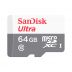 Cartão de Memória Micro SD 64GB SanDisk SDXC UHS-I Classe 10 Á Prova D'água
