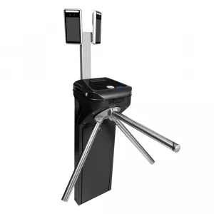 Catraca de Acesso Semiautomática Pedestal Tripé c/ 2 Controladores de Acesso Facial Garen