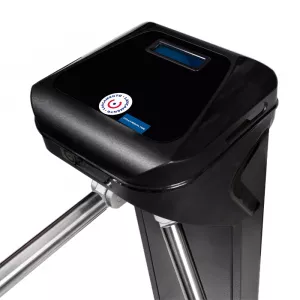 Catraca de Acesso Semiautomática Pedestal Tripé c/ 2 Controladores de Acesso Facial Garen