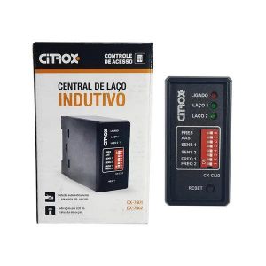 Central de Laço Indutivo Detector de Massa Metálica 2 Pontos CX-7602 Citrox