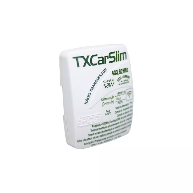 Controle Remoto TX Car Slim RCG Transmissor Code Learn 433MHz