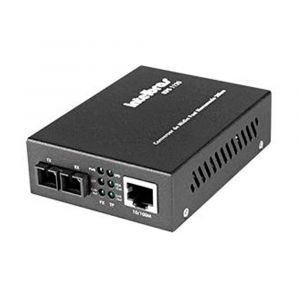 Conversor de Mídia Fast Ethernet Amplificador de Rede Monomodo KFS 1120 Intelbras