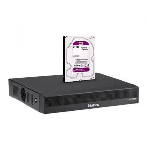 DVR Intelbras MHDX 1016-C Gravador de Vídeo Multi HD 16 Canais C/ HD 2TB WD Purple