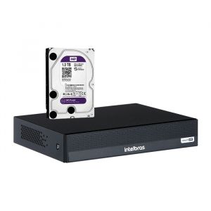 DVR Gravador Intelbras 8 Canais MHDX 1108-C Multi HD 1080p c/ HD 1TB WD Purple