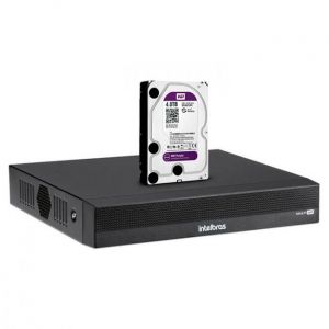 DVR Intelbras Multi HD MHDX 3116-C Gravador de Vídeo Com Inteligência Artificial 16 Canais C/ HD 4TB WD Purple