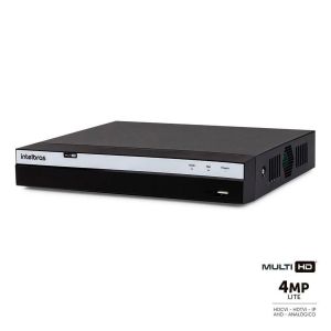 DVR Multi HD Intelbras MHDX 3104 Gravador Digital de Vídeo 4 Canais 4 Megapixel Com HD 2TB WD Purple
