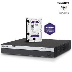 DVR Multi HD Intelbras MHDX 3108 Gravador Digital de Vídeo 8 Canais 4 Megapixel Com HD 1TB WD Purple
