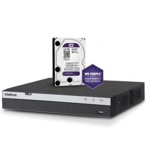DVR Multi HD Intelbras MHDX 3108 Gravador Digital de Vídeo 8 Canais 4 Megapixel Com HD 2TB WD Purple