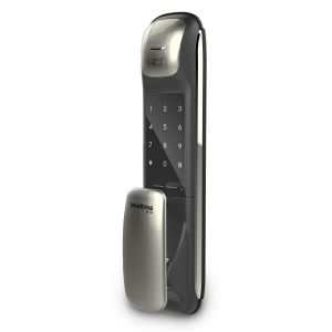 Fechadura Digital Push & Pull Com Leitor Biométrico FR 630 Intelbras