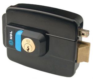 Fechadura Elétrica C90 HDL Cinza Com Botão e Sensor Abertura P/ Dentro