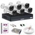 Kit 6 Câmeras de Segurança Intelbras HDCVI Completo c/ DVR 8 Canais MHDX 1008-C