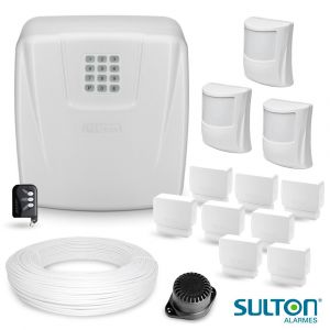 Kit Alarme Completo 11 Sensores e Central Sulton c/ Discadora