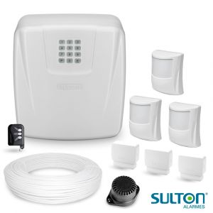 Kit Alarme Completo Com 6 Sensores e Central Sulton c/ Discadora