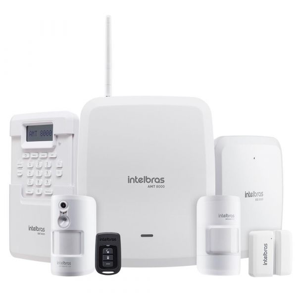 KIT SISTEMA DE ALARME SEM FIO AMT 8000 INTELBRAS