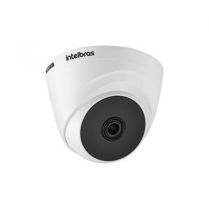 Kit Câmeras de Segurança Completo Com 3 Câmeras Intelbras Dome Internas e DVR MHDX 1204