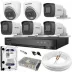 Kit Câmeras Hikvision Full HD 1080p Com 4 Câmeras Bullet e 2 Dome Infravermelho c/ DVR 8 Canais