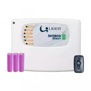 Kit Cerca Elétrica Industrial Lider Para 50 Metros de Muro c/ Big Hastes de 1 Metro