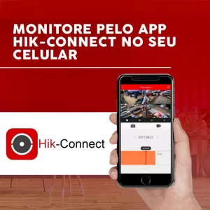 Kit CFTV Com 4 Câmeras de Segurança Hikvision Colorvu Imagens Noturnas Coloridas Full HD 1080p
