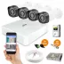 Kit Com 4 Câmeras de Segurança Full HD 1080p Infravermelho e DVR Híbrido Citrox 5MP