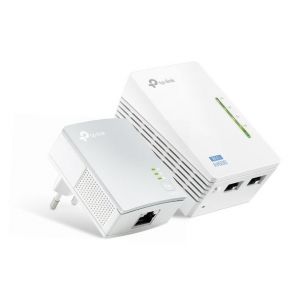Kit Extensor de Alcance WiFi Powerline 300Mbps WiFi e AV 600Mbps TP-Link TL-WPA4220 KIT