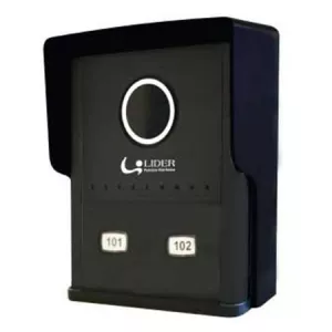Kit Interfone Porteiro Eletrônico Coletivo de 2 Pontos + 2 Monofones Lider