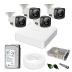Kit Câmeras de Segurança HD Sistema de Vigilância Completo C/ DVR Hikvision 4 Canais