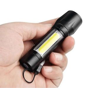 Mini Lanterna LED Recarregável Carregador USB