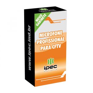 Microfone Profissional IPEC Para Sistema de Monitoramento CFTV